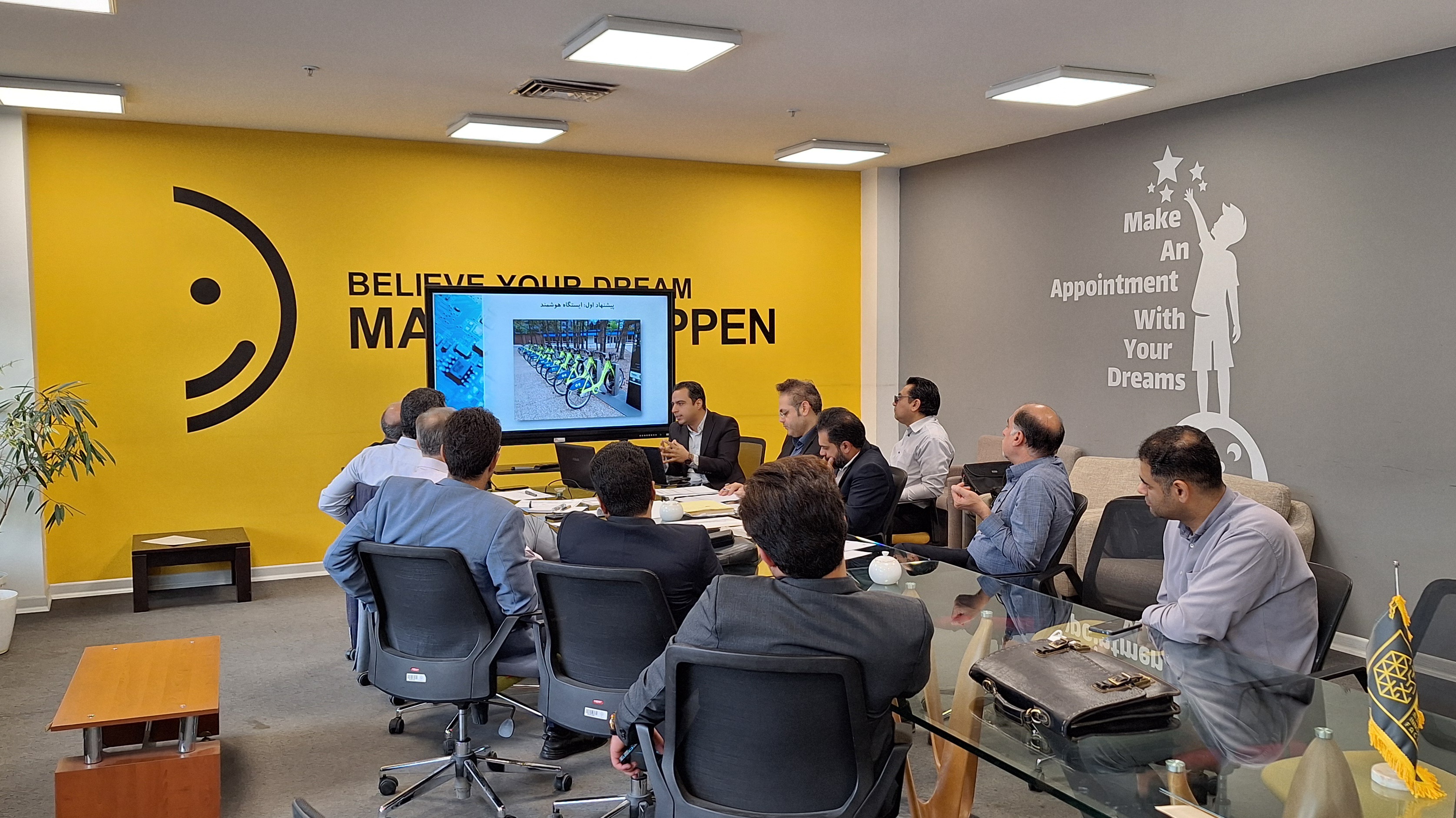 جلسه ارائه قفل هوشمند دوچرخه برای بایدو